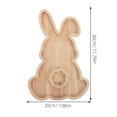 thumbnail image 2 of Gytml Rabbit Shaped Charcuterie Board Wood Bunny Cutting Tray Cheese Platter Serving Board Platter Dessert Serving Tray Holiday Salad Dish Fruit Plate For Home Decor Khaki-30x20cm, 2 of 6