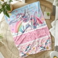 thumbnail image 6 of Unicorn Blanket for Girls, 60 x 50 Inches Girls Unicorns Gifts Toys, Pink Unicorn Princess Throw Blanket for Women, Warm Cozy Throw Blanket for Living Room, Bed, Sofa, Office, 6 of 6