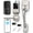Silver, variant on HEANTLE Wi-Fi Front Door Lock Set - Smart Locks for Front Door Built-in WiFi Keyless Entry Deadbolt with Handle Set Fingerprint Smart Electronic Deadbolt, Works with Alexa & Google Assistant Black