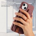 thumbnail image 4 of Case for iPhone 14 Zipper Wallet Case, PU Leather Case with Card Holder, Ring Holder Stand, RFID Blocking Magnetic Car Mount Shockproof Protection Phone Cover for iPhone 14 - Purple, 4 of 10