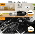 thumbnail image 4 of Upgrade Car Handheld Wireless Vacuum Cleaner, Portable Ultra Strong Vacuum Cleaner, 8000PA for Pet Hair Sofa Dust Gravel Cleaning Home Office Keyboard, 4 of 9