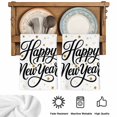 thumbnail image 6 of Happy New Years Kitchen Towels Set of 2, Winter Holiday Yellow Stars Ribbons Soft Microfiber Dish Towels, Absorbent Quick-Dry Washable Dishcloths for Kitchen Cleaning, Drying Dishes, 18x28 Inches, 6 of 9