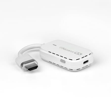 Aluratek - Streamcast Mobile Wireless USB-C to HDMI Transmitter and Receiver - White