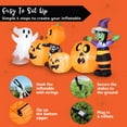 thumbnail image 5 of Joyfy 8 FT Halloween Inflatable Long Pumpkin Patch Decorations Inflatables with Build-in LEDs,Halloween Decor Outdoor Blow Up Yard Decorations, 5 of 8