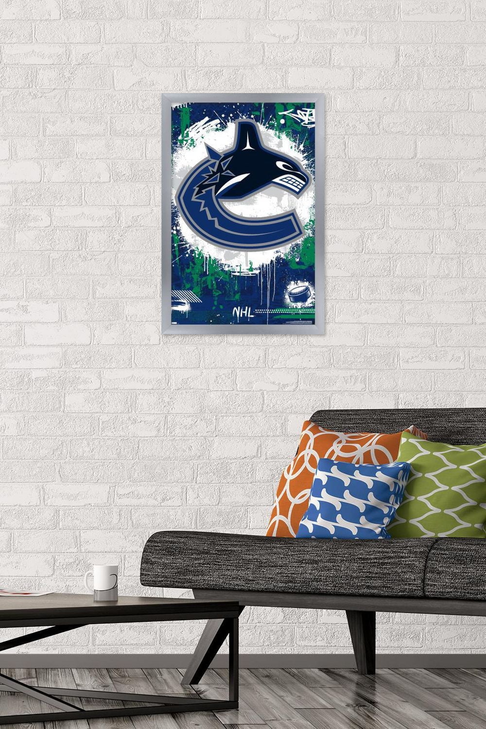 NHL Vancouver Canucks - Maximalist Logo 23 Wall Poster, 22.375" x 34"