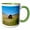 Green/White, variant on 3drose, Old Barn and Field in Remote Butte Montana - Us27 Bba0096 - Bill Bachmann, 15oz Mug