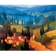 thumbnail image 2 of Philip Craig 31x26 Gallery Wrapped Canvas Wall Art Titled - Tuscan Valley View, 2 of 4