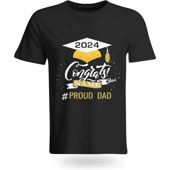 Custom Graduation Shirt with Name Photo, Funny 2024 Gifts for Family, Personalized About Proud Mom Dad for Him or Her