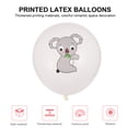 thumbnail image 2 of EeaseMX 20 globos de látex de animales de la selva para decoración de fiestas de cumpleaños con temática de selva (patrón de koala)., 2 of 8