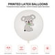 thumbnail image 2 of EeaseMX 20 globos de látex de animales de la selva para decoración de fiestas de cumpleaños con temática de selva (patrón de koala)., 2 of 8