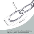 thumbnail image 4 of Uxcell 3.2mm Thick 1m Long Pendant Light Fixture Chains Silver 2 Pack, 4 of 5