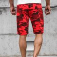 thumbnail image 6 of Abcnature Men's Athletic Shorts, Sports Gym Running Short Pants, Mens Summer Casual Fitness Bodybuilding Camouflage Printed Sports Shorts, Cargo Casual Hiking Shorts Red XXL, 6 of 6