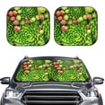 thumbnail image 2 of Yiaed Cactus And Succulents Print Car Front Windshield Sun Shade,Foldable Anti-UV Car Sunshade for Front Window for Most Vehicles-Medium, 2 of 5