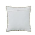 thumbnail image 2 of My Texas House Weston Woven Cotton Slub Square Decorative Pillow Cover, 20" x 20", Beige, 2 of 5