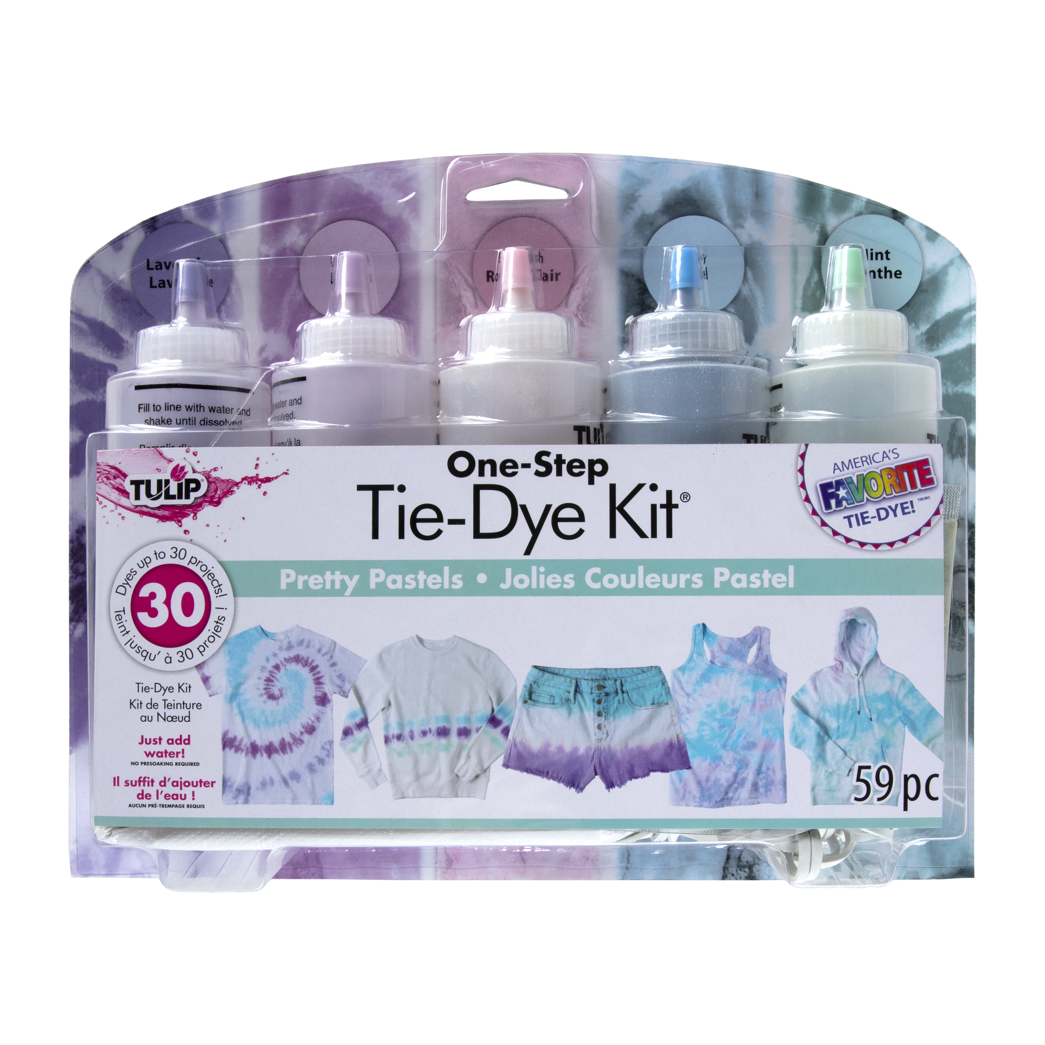Tulip One-Step Tie-Dye 5 Color Kit Pretty Pastels