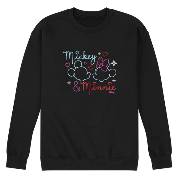 Disney - Mickey & Minnie - Highlight Love - Men's Crew Neck Fleece Pullover