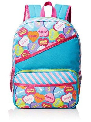 Girls Candy Conversation Hearts or Butterfly Flower Backpack Pink Blue Lavender 