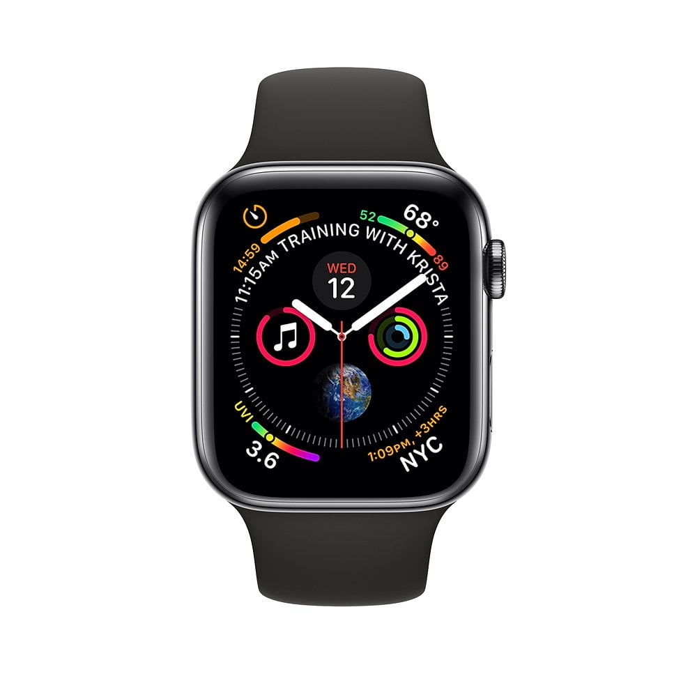 Restored Apple Watch Series 4 44mm (GPS + Cellular) Stainless Steel Case (Refurbished)