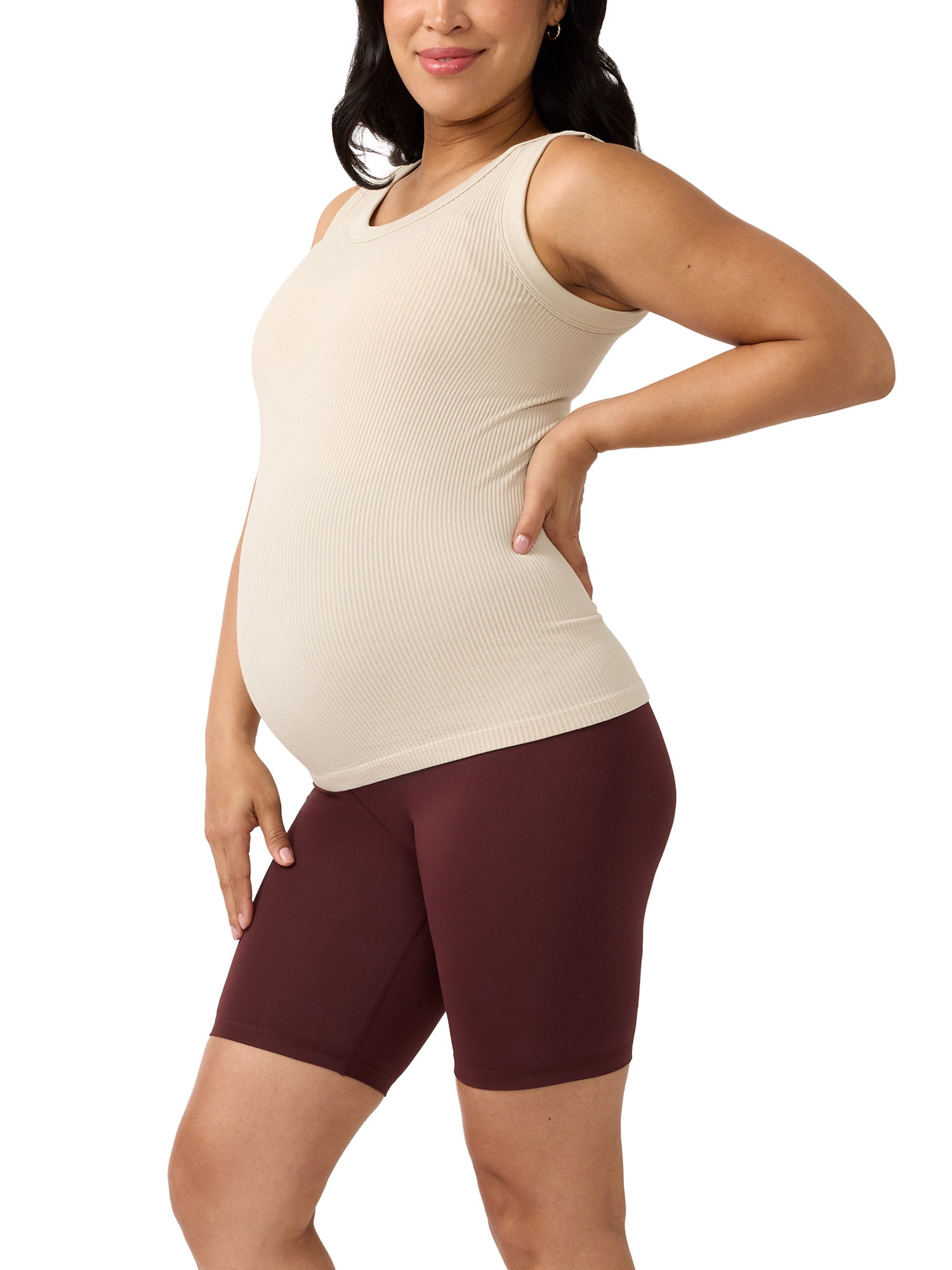 Ingrid & Isabel For Every Belly Women's Maternity Bike Shorts, Sizes S-XXL