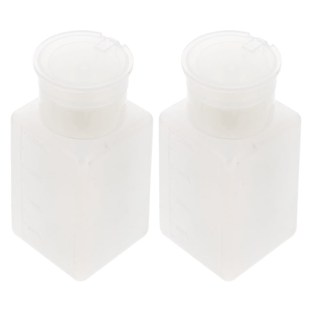 Miangastore Bouteilles Vides Format Voyage Blanches 2 Pcs 4.3x2.1in