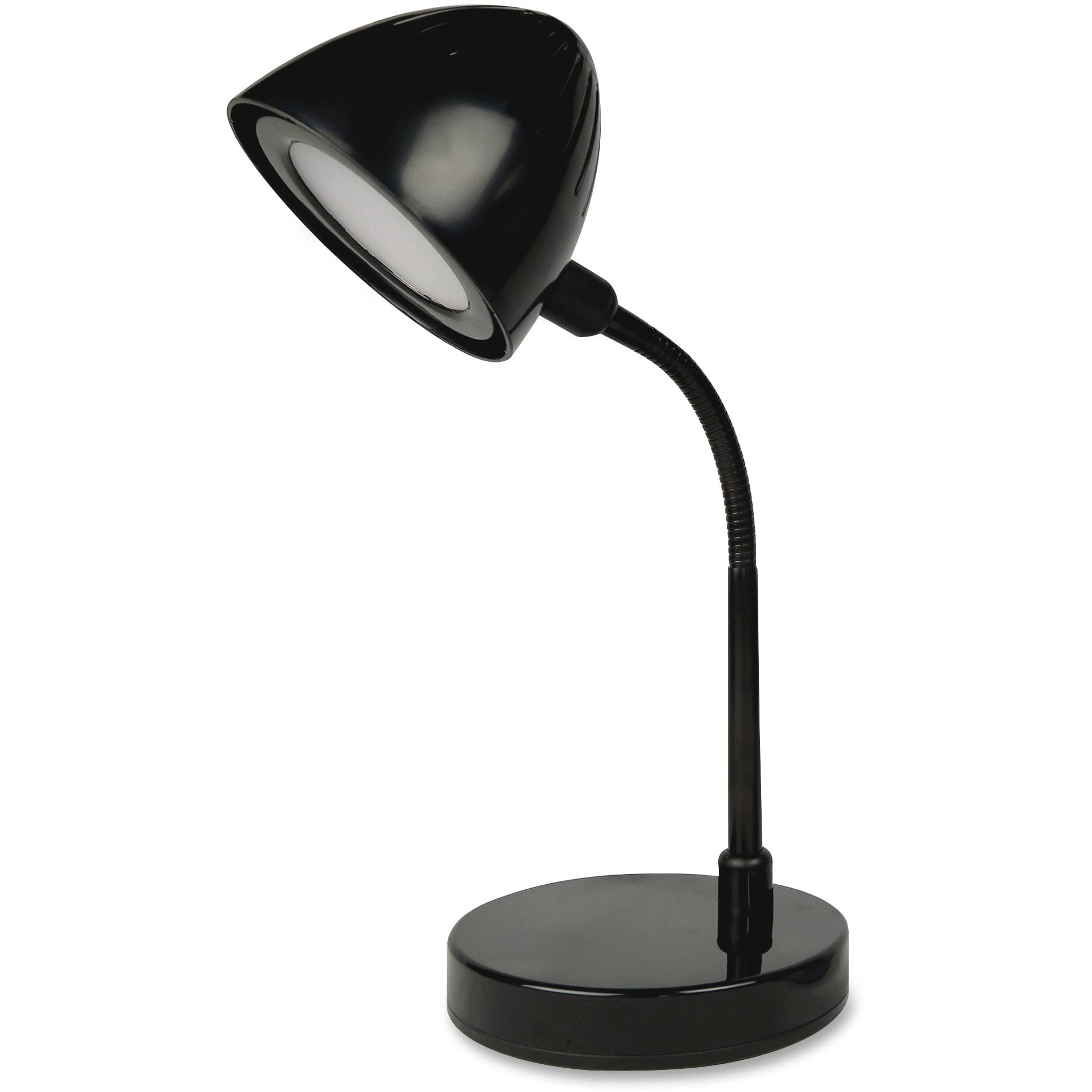Lorell Black Shade LED Desk Lamp, Black