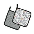 thumbnail image 2 of Caroline's Treasures Watercolor Girl Boss Get it Girl Pair of Pot Holders, 2 of 3