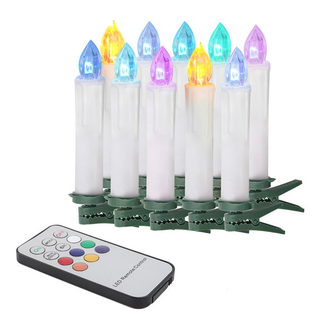 Luz De Vela Cónica Luz De Vela Cónica Electrónica De Boda Cilíndrica Luz De Vela Cónica Electrónica De Llama Simulada Con Interruptor De Presión De Luz Colorida Para Festival De Bodas Scienceny HA013772-00