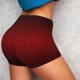 thumbnail image 4 of Fotbe Red Geometric Shorts Sin Costuras – Shorts Deportivos de Cintura Alta para Mujer, Elásticos para Gimnasio, Yoga, Running o Ciclismo-Medium, 4 of 8