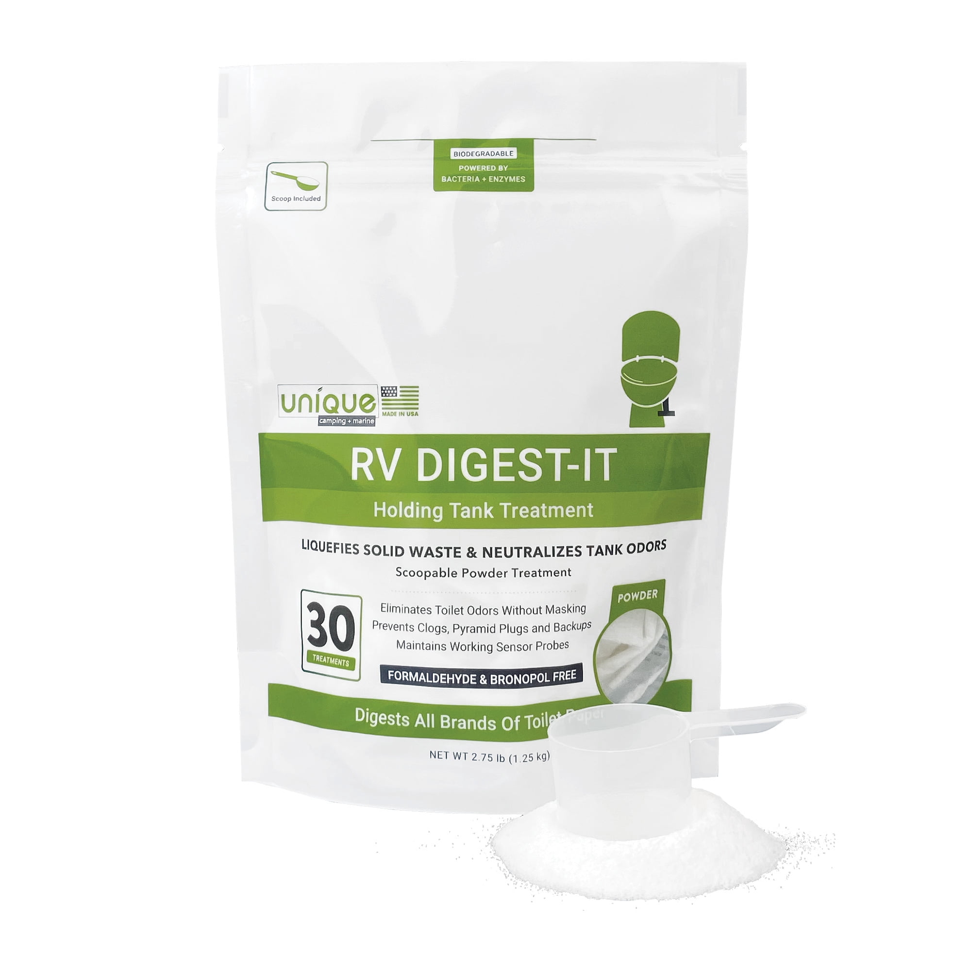Unique RV Digest-It Holding Tank Treatment (30 Powder Treatments ...