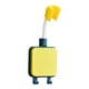 thumbnail image 4 of Soporte de ducha ajustable con ganchos para baño de hotel. Amarillo, 4 of 9