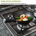 thumbnail image 4 of Wok de acero al carbono antiadherente con asas remachadas de tacto suave, Negro, 8 pulgadas, 1, 4 of 8