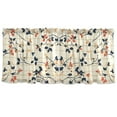 thumbnail image 7 of Yayeee Kitchen Curtains Tier Set of 2 Light Filtering 57"x36" Over Sink Window Panels, Beige Leaves Plaid, 7 of 7