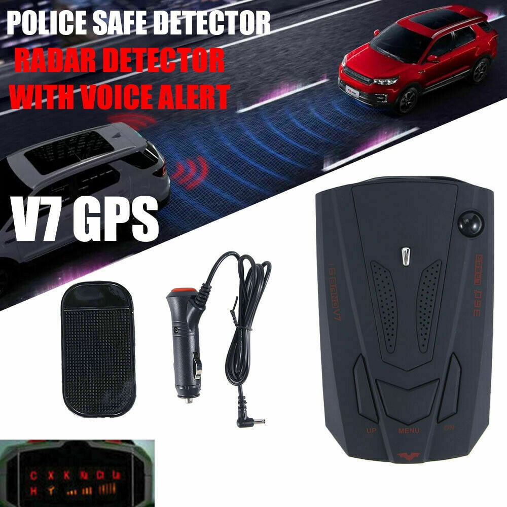 Silver Black CAheadY M6 Car Full Band Scanning Speed Control Voice Alert Warning Radar Detector Useful Tool 