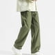 thumbnail image 4 of Pantalones largos para hombre, color liso, de trabajo, de pana, con bolsillos y cordón, de poliéster., 4 of 9