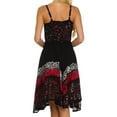 thumbnail image 2 of Sakkas Aphrodite Embroidered Batik Dress - Black / Pink - OS, 2 of 4