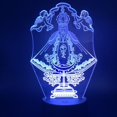 thumbnail image 1 of Lámpara LED de ilusión 3D Night Light Rose con cambio de color, 1 of 1