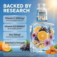 thumbnail image 3 of Clean Nutraceuticals Immune Defense Support Supplement 8 in 1 with Zinc 50mg Quercetin, VIT C 1000mg, Vitamin D3 5000 IU, Elderberry, Ginger - Immunity System Booster for Adults, Vegan - 60 Count, 3 of 9