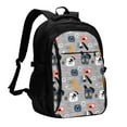 thumbnail image 1 of Balery Dog Mochila con carga USB para hombre y mujer - Mochila impermeable y antirrobo para laptop con puerto USB para viajes, trabajo, 1 of 7