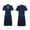Dark Blue, variant on Belted Medieval Costume, Short Sleeve Historical Outfit, Short Sleeve Medieval Viking Tunic, Gold Embroidery Collar Renaissance Warrior Costume Top With Belt, Multi Color Larp Cosplay Shirt, Black S