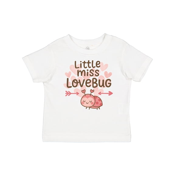 Inktastic Little Miss Love Bug Hearts Boys or Girls Baby T-Shirt