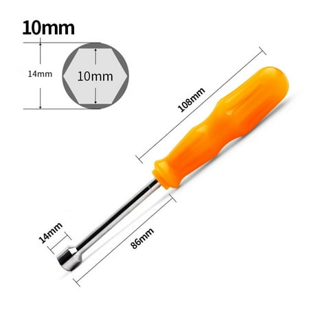 

Mini Hex Bit Screwdriver Socket Wrench Nut Shank Drill Adapter Tools 5-10mm