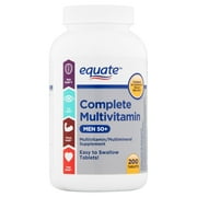 Equate Complete Multivitamin Tablets, Men 50+, 200 Count