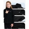 thumbnail image 6 of MexChoioe Big Kids Zip Up Stand Collar Fleece Outerwear Heated Fleece Jacket Fall Winter Fashion Everyday Cold Weather Coat for Boys and Girls, 6 of 7