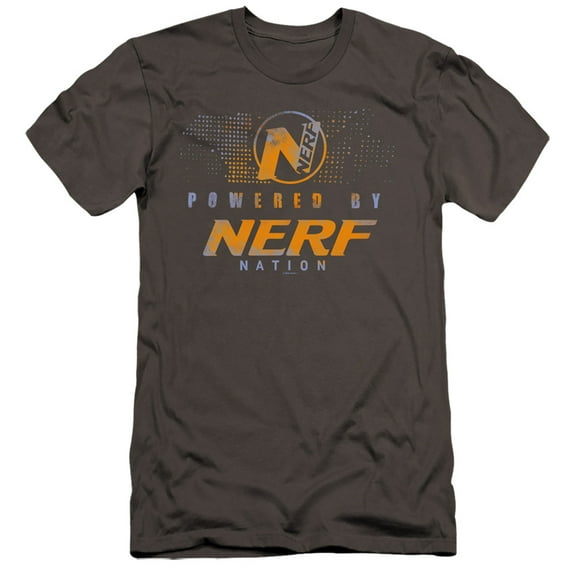 Nerf Powered By Nerf Nation HBO S/S Adult 30/1 T-Shirt Charcoal