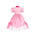 thumbnail image 3 of Niñas Vestido De Princesa Manga De Globo Tul Volante Decoración Cosplay Vestido De Rendimiento Halloween Fiesta De Vacaciones Prom Cumpleaños Ropa Para Niños, 3 of 4
