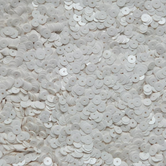 Off White Sequins 5mm Opaque Made in USA