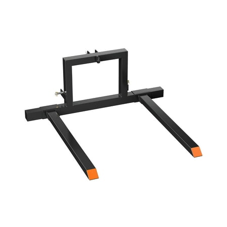 

Pinypikaka Pallet Forks for Tractor 3 Point Hitch Pallet Fork with 1500LBS Capacity Equipped Adjustable Pallet Forks with High Strength Steel