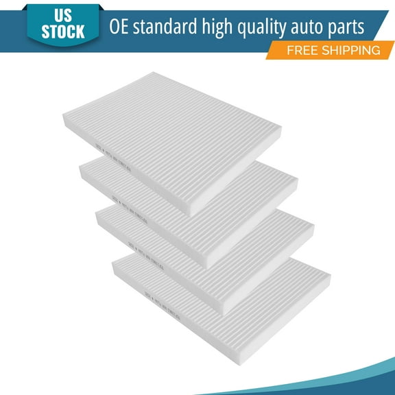 YXPCARS 4PCS Cabin Air Filter for Chevrolet Traverse GMC Acadia Buick Saturn, New Activated Carbon Cabin Air Filter Replacement (CF11663)