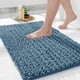 thumbnail image 1 of Alfombra de baño Yimobra Soft Shaggy Chenille, 80 x 50 cm, azul vaquero, 1 of 9