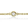 thumbnail image 3 of Diamond Station Bracelet Bezel-Set 14K Yellow Gold (0.25ct), 3 of 4
